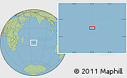 Savanna Style Location Map of the area around 26° 1' 26" S, 67° 13' 29" E