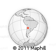Outline Map of the Area around 26° 1' 26" S, 67° 4' 29" W, rectangular outline