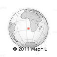 Outline Map of the Area around 26° 1' 26" S, 6° 52' 30" E, rectangular outline