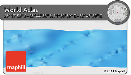 Physical Panoramic Map of the Area around 26° 1' 26" S, 72° 19' 29" E