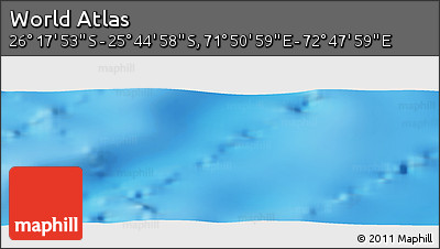 Physical Panoramic Map of the Area around 26° 1' 26" S, 72° 19' 29" E