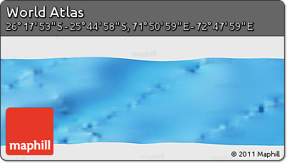 Physical Panoramic Map of the Area around 26° 1' 26" S, 72° 19' 29" E