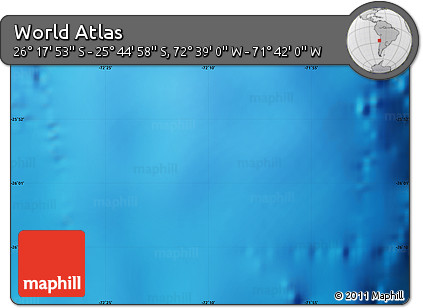 Physical Map of the Area around 26° 1' 26" S, 72° 10' 30" W