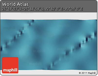 Satellite 3D Map of the Area around 26° 1' 26" S, 73° 10' 30" E
