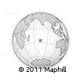 Outline Map of the Area around 26° 1' 26" S, 74° 1' 30" E, rectangular outline