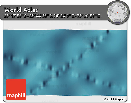 Satellite 3D Map of the Area around 26° 1' 26" S, 74° 52' 30" E