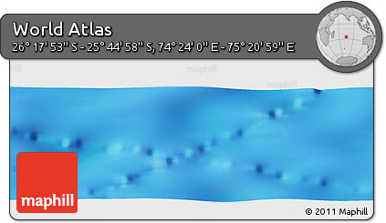 Physical Panoramic Map of the Area around 26° 1' 26" S, 74° 52' 30" E