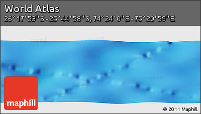 Physical Panoramic Map of the Area around 26° 1' 26" S, 74° 52' 30" E