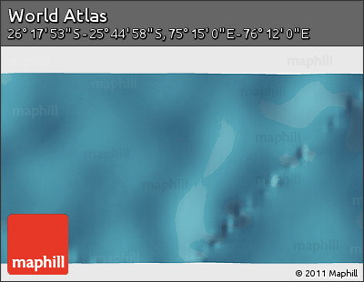 Satellite 3D Map of the Area around 26° 1' 26" S, 75° 43' 29" E