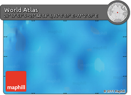 Physical Map of the Area around 26° 1' 26" S, 76° 34' 29" E