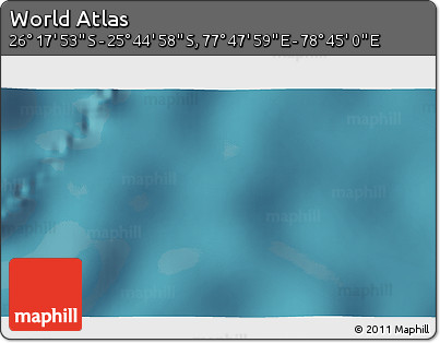 Satellite 3D Map of the Area around 26° 1' 26" S, 78° 16' 30" E