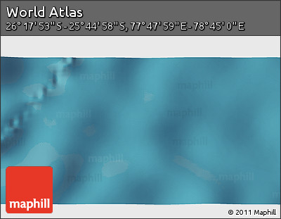 Satellite 3D Map of the Area around 26° 1' 26" S, 78° 16' 30" E