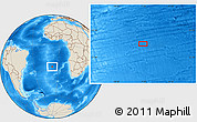 Shaded Relief Location Map of the area around 26° 1' 26" S, 7° 34' 30" W