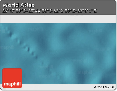 Satellite 3D Map of the Area around 26° 1' 26" S, 82° 31' 30" E