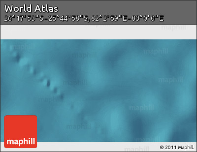 Satellite 3D Map of the Area around 26° 1' 26" S, 82° 31' 30" E