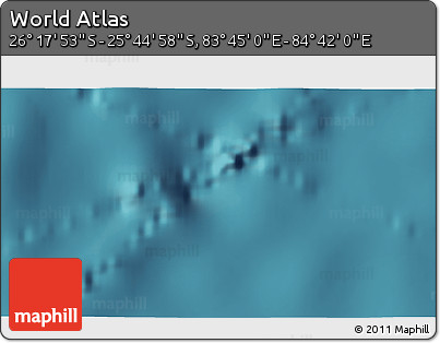 Satellite 3D Map of the Area around 26° 1' 26" S, 84° 13' 29" E