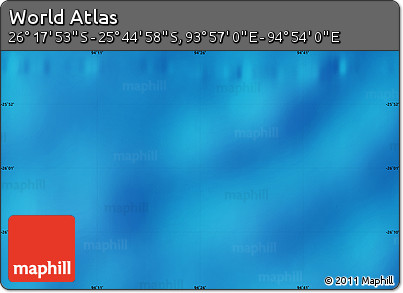 Physical Map of the Area around 26° 1' 26" S, 94° 25' 30" E