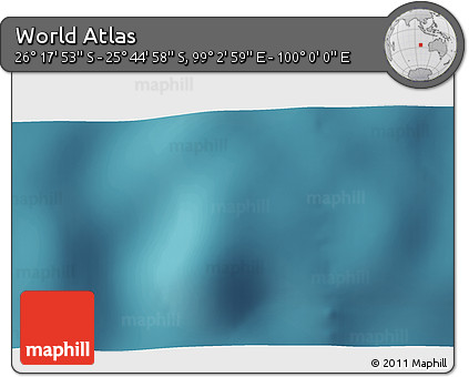 Satellite 3D Map of the Area around 26° 1' 26" S, 99° 31' 30" E