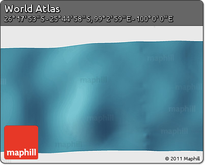 Satellite 3D Map of the Area around 26° 1' 26" S, 99° 31' 30" E