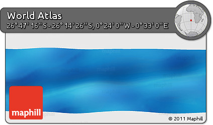 Physical Panoramic Map of the Area around 26° 30' 51" S, 0° 4' 30" E