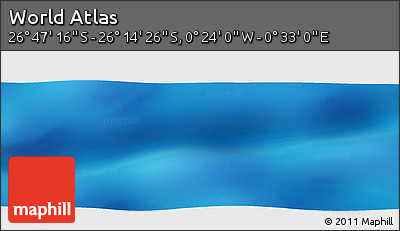 Physical Panoramic Map of the Area around 26° 30' 51" S, 0° 4' 30" E