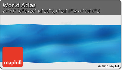 Physical Panoramic Map of the Area around 26° 30' 51" S, 0° 4' 30" E