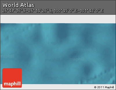 Satellite 3D Map of the Area around 26° 30' 51" S, 101° 13' 29" E