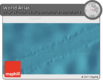 Satellite 3D Map of the Area around 26° 30' 51" S, 102° 4' 29" E