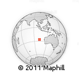 Outline Map of the Area around 26° 30' 51" S, 102° 4' 29" E, rectangular outline