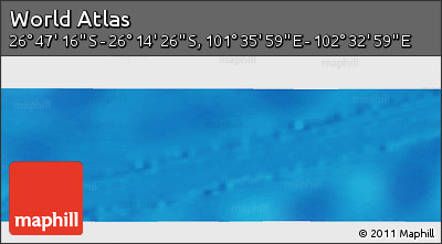 Physical Panoramic Map of the Area around 26° 30' 51" S, 102° 4' 29" E