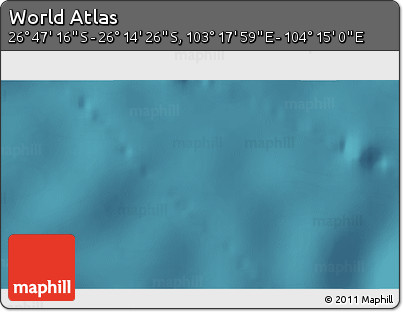 Satellite 3D Map of the Area around 26° 30' 51" S, 103° 46' 30" E