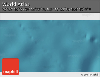 Satellite 3D Map of the Area around 26° 30' 51" S, 103° 46' 30" E