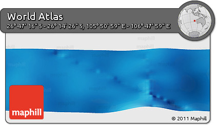 Physical Panoramic Map of the Area around 26° 30' 51" S, 106° 19' 29" E