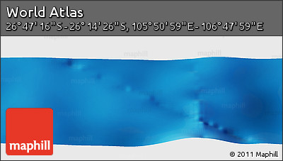 Physical Panoramic Map of the Area around 26° 30' 51" S, 106° 19' 29" E