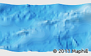 Political 3D Map of the area around 26° 30' 51" S, 107° 1' 30" W