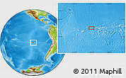 Physical Location Map of the area around 26° 30' 51" S, 107° 52' 30" W