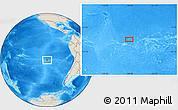 Shaded Relief Location Map of the area around 26° 30' 51" S, 108° 43' 29" W