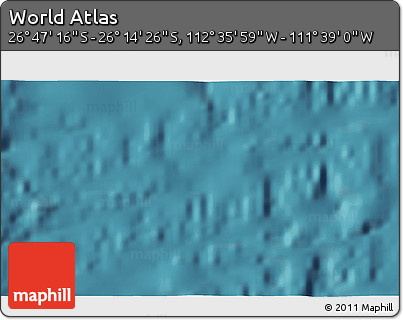 Satellite 3D Map of the Area around 26° 30' 51" S, 112° 7' 30" W