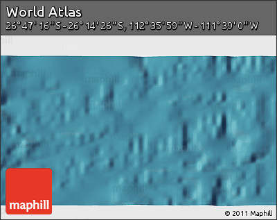 Satellite 3D Map of the Area around 26° 30' 51" S, 112° 7' 30" W