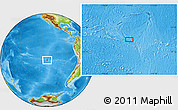 Physical Location Map of the area around 26° 30' 51" S, 114° 40' 30" W