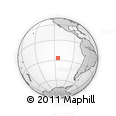 Outline Map of the Area around 26° 30' 51" S, 114° 40' 30" W, rectangular outline