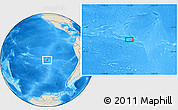 Shaded Relief Location Map of the area around 26° 30' 51" S, 115° 31' 30" W