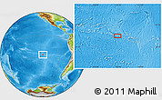 Physical Location Map of the area around 26° 30' 51" S, 116° 22' 30" W