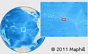 Shaded Relief Location Map of the area around 26° 30' 51" S, 116° 22' 30" W