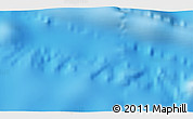 Shaded Relief 3D Map of the area around 26° 30' 51" S, 117° 13' 29" W