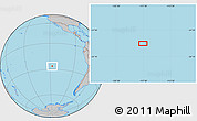Gray Location Map of the area around 26° 30' 51" S, 117° 13' 29" W