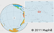 Political Location Map of the area around 26° 30' 51" S, 117° 13' 29" W