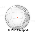 Outline Map of the Area around 26° 30' 51" S, 117° 13' 29" W, rectangular outline