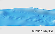 Shaded Relief Panoramic Map of the area around 26° 30' 51" S, 117° 13' 29" W