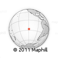 Outline Map of the Area around 26° 30' 51" S, 118° 55' 30" W, rectangular outline